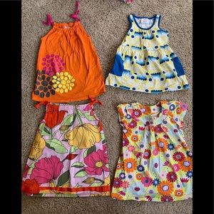 Hanna Andersson spring summer dresses 3T (90) EUC